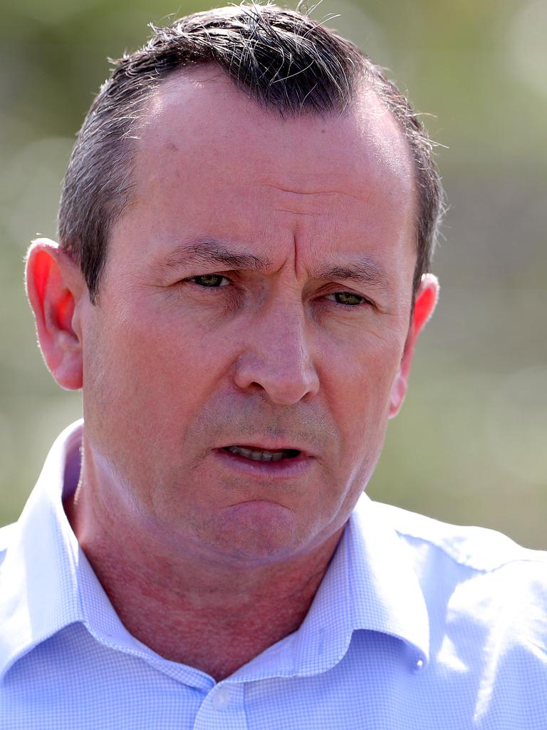 Western Australia Premier Mark McGowan says he will maintain a hard border unless the High Court rules against him. Picture: Richard Wainwright/AAP