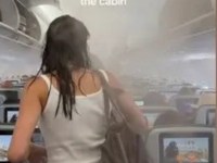 Rain on a plane: Video goes viral after passengers left ‘soaking wet and cold’