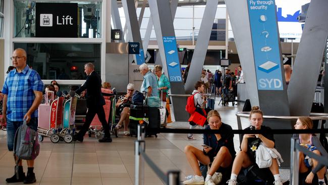 Aussies are also ditching travel due to the rising costs of airfares. Picture: NewsWire / Nikki Short