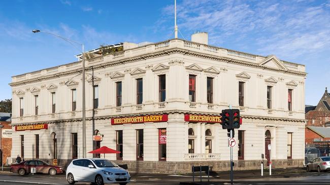 6 Grenville St South in Ballarat Central, tenanted by Beechworth Bakery, is for sale for nearly $2.7m. Photo: Commercial Real Estate