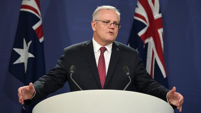 Scott Morrison has recovered from a sizeable drop in ­approval ratings three weeks ago. Picture: Joel Carrett