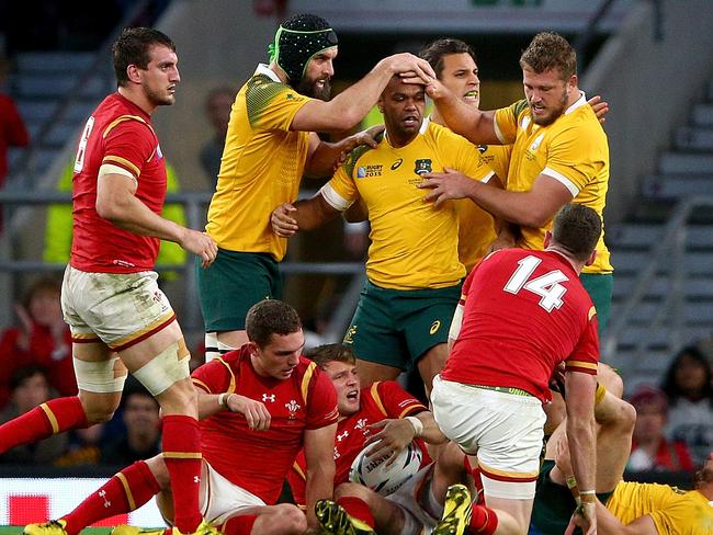 The Wallabies produced a tremendous defensive performance against Wales.