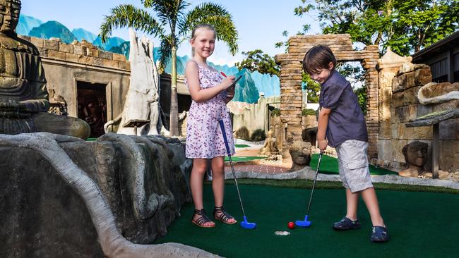 Mini golf at Carrara Markets