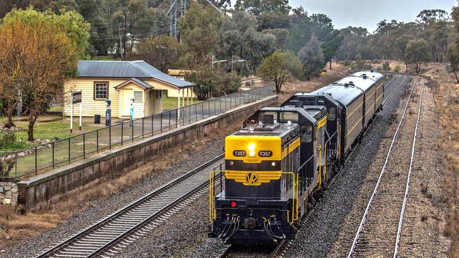 The Spirit of Progress heritage train, hauled by a more modern diesel locomotive, ran for the Spirit of Progress’ 70th anniversary in 2007. Picture: Supplied