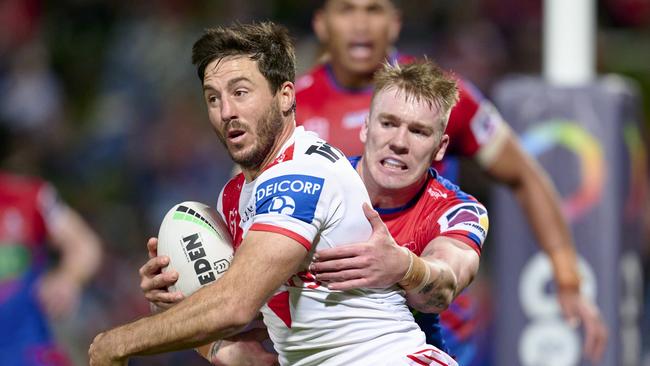 Ben Hunt in action for the Dragons. Photo by Brett Hemmings/Getty Images