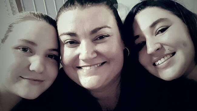 Tiffany Kelly (right), 33, of Rosebery, alongside sister Ashleigh Boswell and mum Candice. Tiffany has been diagnosed with Functional Neurological Disorder. Picture: Supplied