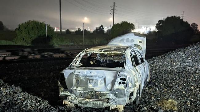 Three teenagers have been arrested following a devastating fire at Bar38, police believe the youths were also responsible for a torched stolen car. Picture: SAPOL