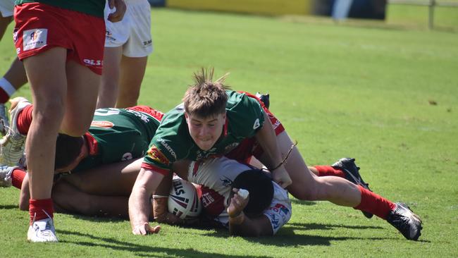 Meninga Cup semi-final action between the Redcliffe Dolphins and Wynnum-Manly Seagulls. Saturday April 15, 2023.