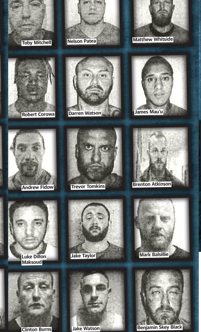 Some of the 68 hardened criminals and other associates Nick Forbes is banned from seeing