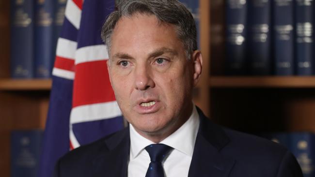 Defence Minister Richard Marles said the previous government’s timeline of the nuclear-powered submarine program was unrealistic. Picture: NCA NewsWire / David Crosling