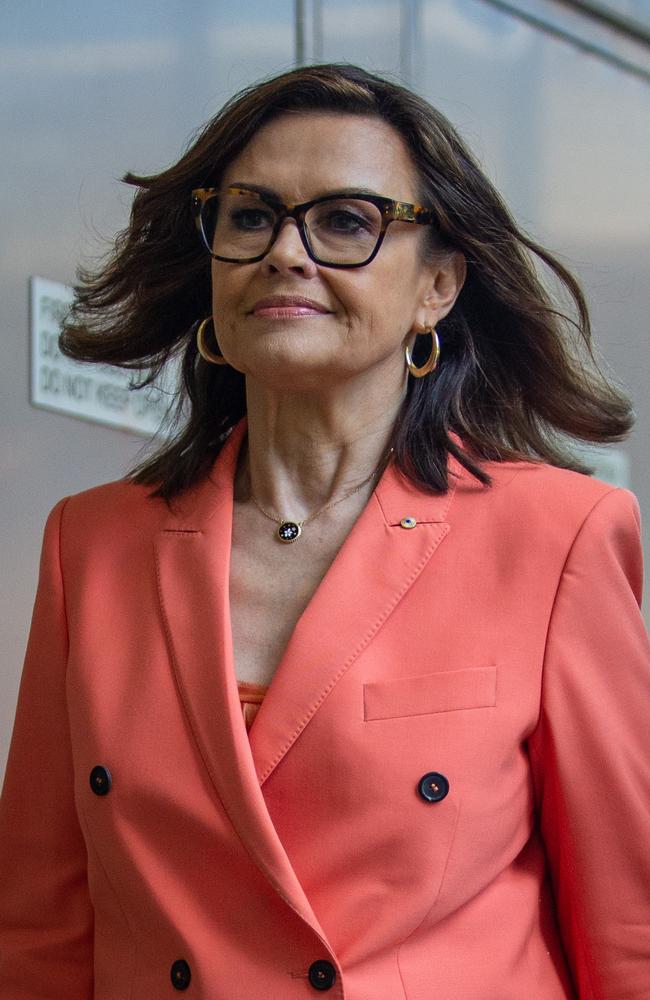 Lisa Wilkinson leaves the Federal Court in Sydney. Picture: NCA NewsWire / Christian Gilles