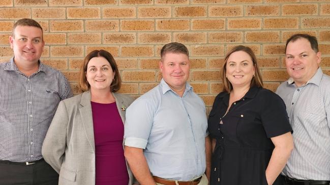 SH Tait &amp; Co Chartered Accountants directors Adam Parrish, Monica McKendry, Stephen Amos, Kristelle Lamb, and John Philps. Photo: Contributed