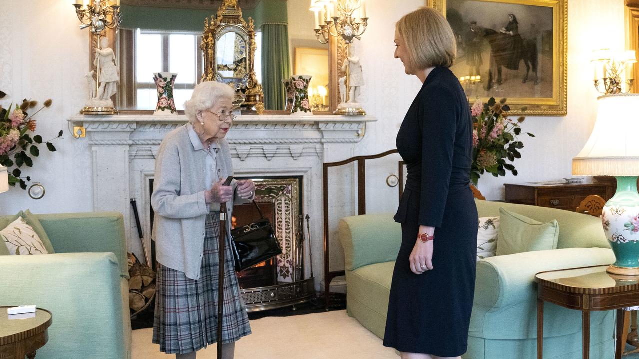 The Queen met with Liz Truss, the 15th British PM she has seen assume power. Picture: Getty Images