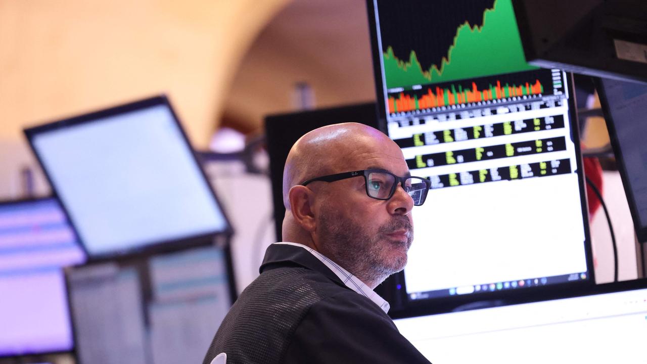 Traders on the floor of the New York Stock Exchange. Picture: Michael M. Santiago/AFP