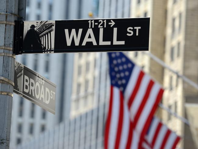 Wall Street sign, downtown Manhattan, New York City