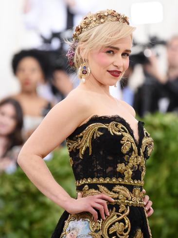 Game of Thrones’ Emilia Clarke at the 2018 Met Gala. Picture: AFP