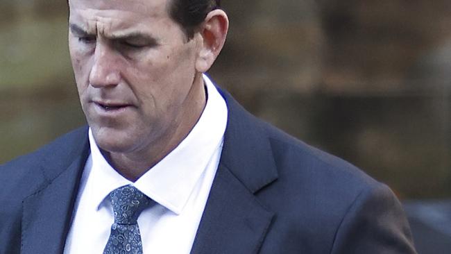 SYDNEY, AUSTRALIA - NewsWire Photos JULY 26, 2022: Ben Roberts-Smith, decorated soldier suing Nine over reports of alleged war crimes arrives at Federal Court. Picture: NCA NewsWire / Dylan Coker