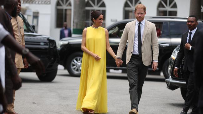 Harry and Meghan. Picture: Kola SULAIMON / AFP