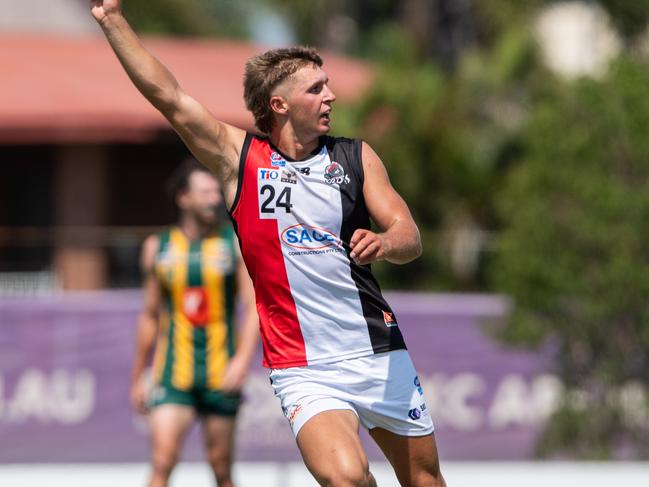 Will Sexton playing for Southern Districts against PINT  in Round 4 of the 2024-25 NTFL season. Picture: Pema Tamang Pakhrin