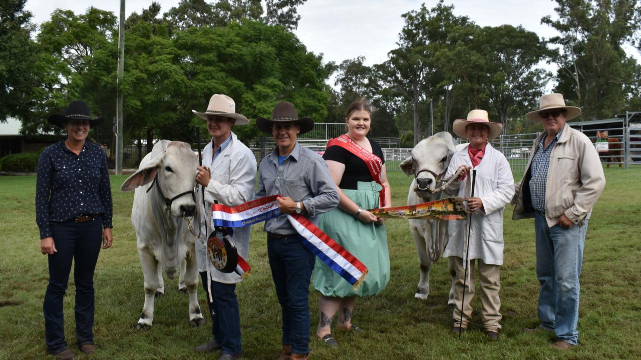 Grand champion winners Hazelton Brahmans.