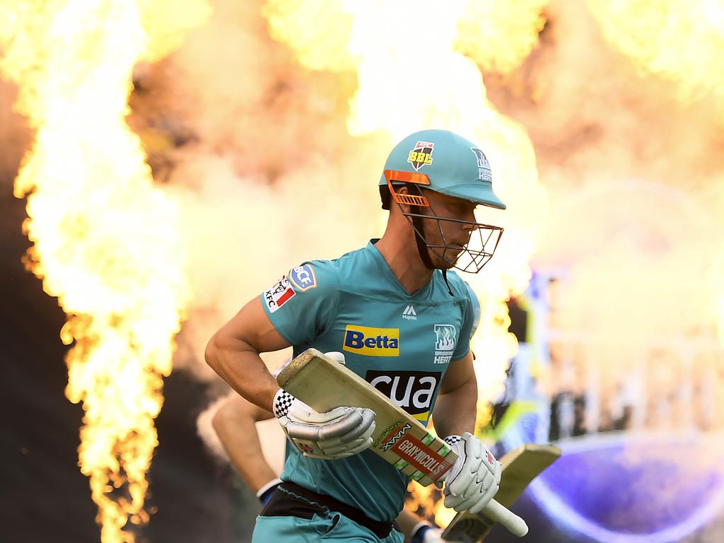 Chris Lynn has played 77 BBL matches for the Brisbane Heat.