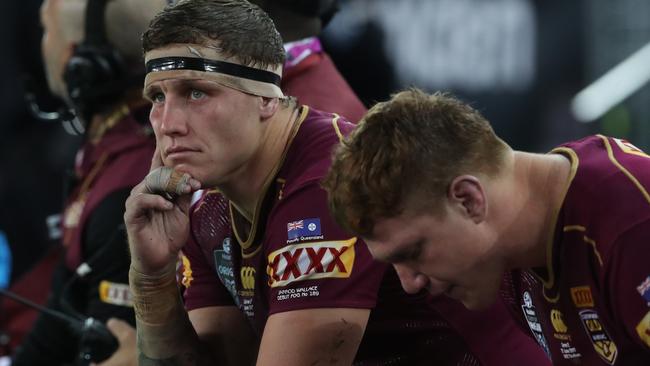 Jarrod Wallace looks on from the Queensland bench. Picture: Peter Wallis