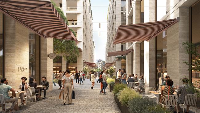 Central Barangaroo will host luxury residential apartments, a hotel and more than 50 retail stores. Picture: Supplied