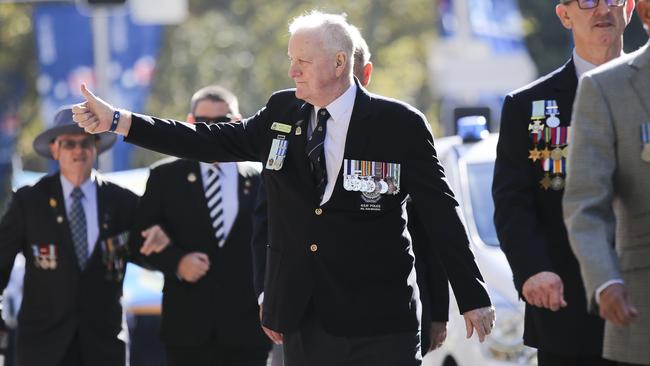 Diggers march down Elizabeth Street in 2019. Picture: Dylan Robinson