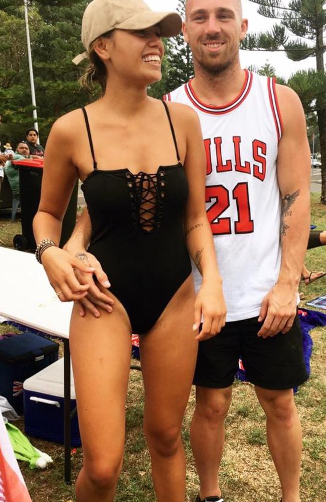 Bryce Cartwright and his current girlfriend Shanelle Peeti. Picture: Facebook