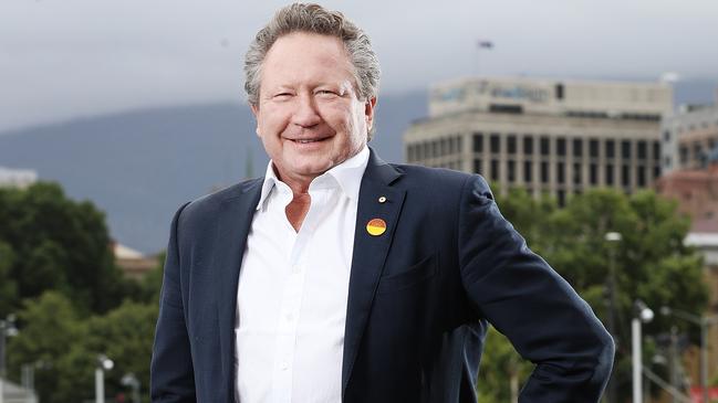 Mining billionaire Andrew Forrest. Picture: Zak Simmonds