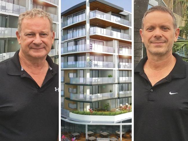 David Bolton and Ross Williamson have taken a bitter dispute over the luxurious Essence building in Cotton Tree to court. Photo: Erle Levey