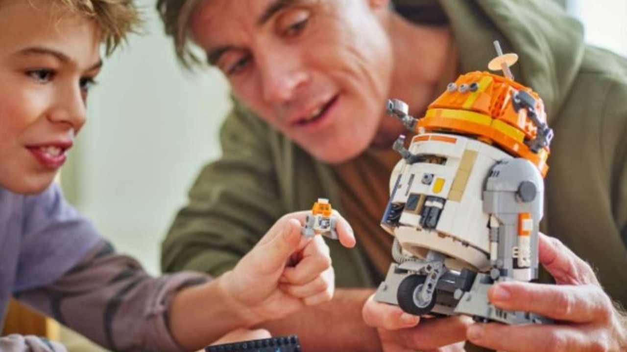 This Star Wars day, kids will be thrilled with the new Chopper (C1-10P) Astromech Droid. Picture: LEGO