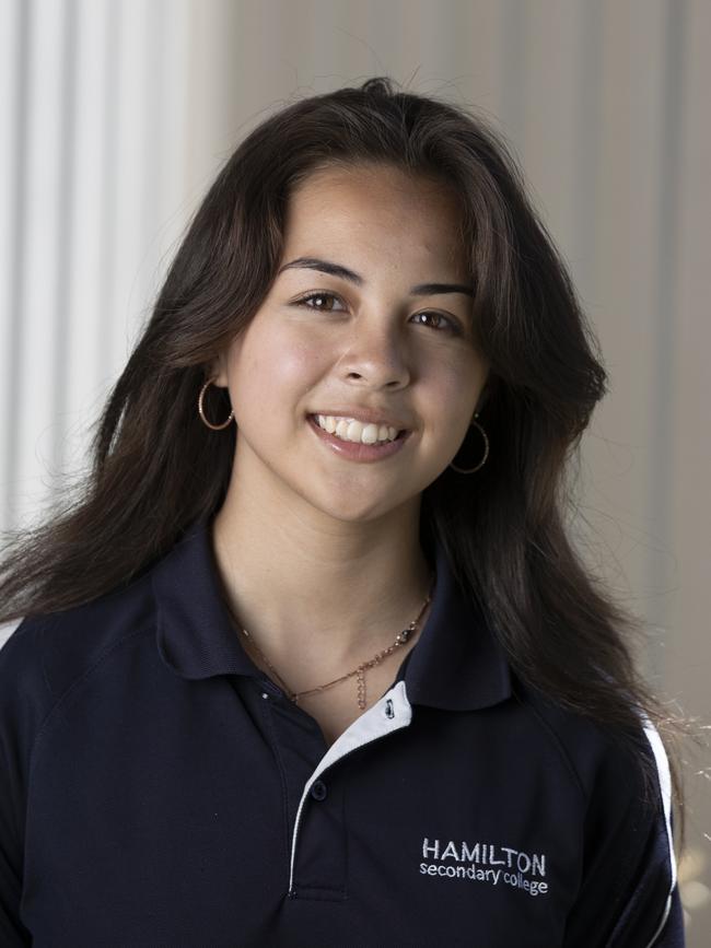 Teen Parliament student Zoe Adams. Picture: Brett Hartwig