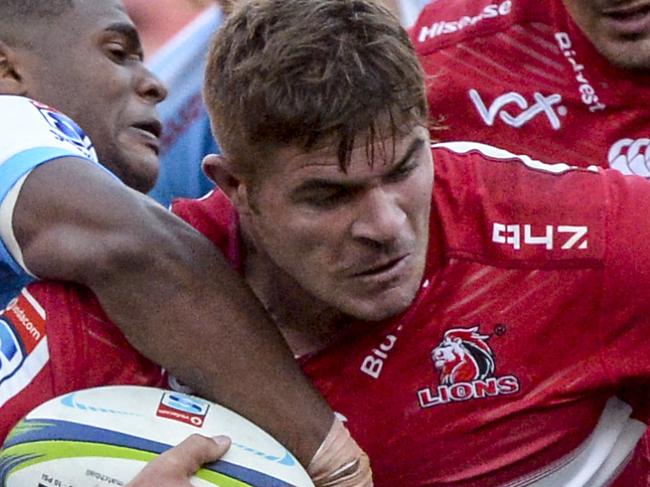 JOHANNESBURG, SOUTH AFRICA - JULY 14:  Malcolm Marx of the Lions during the Super Rugby match between Emirates Lions and Vodacom Bulls at Emirates Airline Park on July 14, 2018 in Johannesburg, South Africa. (Photo by Sydney Seshibedi/Gallo Images/Getty Images)