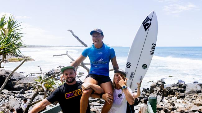 Sarah Baum will be hoping to emulate her victory at the Tweed Coast Pro in February. (Photo by Cait Miers/World Surf League)