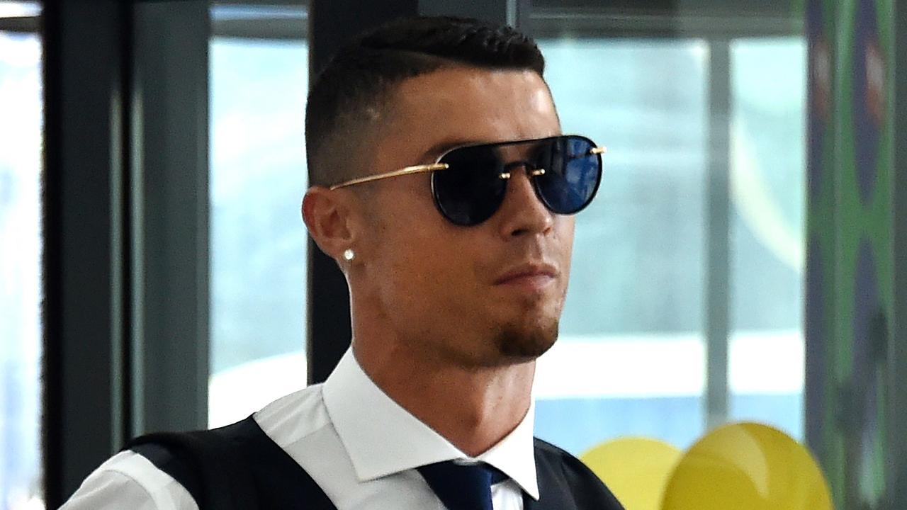 Cristiano Ronaldo has arrived in Turin.