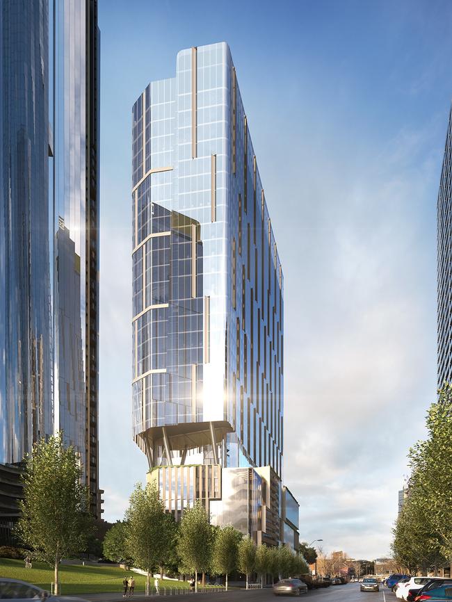 A render showing the MSQ Commercial tower headed to Southbank.