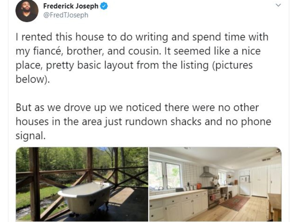 The house looked normal enough from the listing. Picture: @FredTJoseph