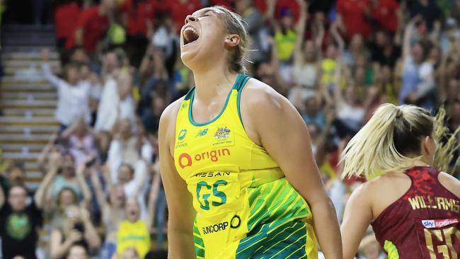 Donnell Wallam produced a stunning debut for Australia, including scoring the winning goal. Picture: Getty Images