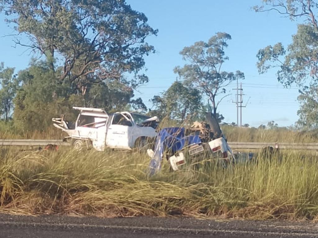 A 24-year-old Boyne Island man has died while two men in their 20s were taken to Rockhampton Hospital after a crash on the Bruce Highway near Bajool on May 14, about 2.30pm.