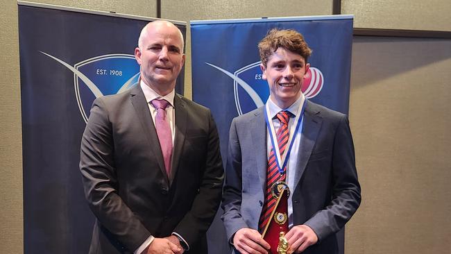 Will Beattie (right) took home the coveted Gale Medal.