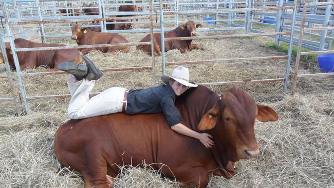 Beenleigh State High’s Stephanie Samms when she was the school’s Cattle Show Team Captain.