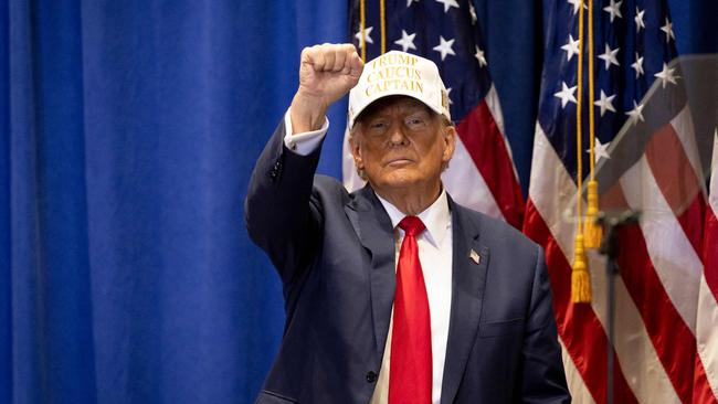 Donald Trump has won the Iowa caucuses. Picture: AFP.