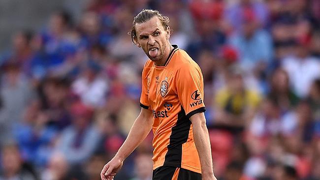 Brisbane striker Brett Holman is set for a tough game against Perth Glory.