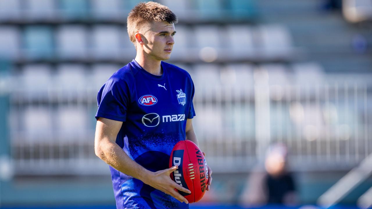 Colby McKercher is managing a foot injury. Picture: Linda Higginson/AFL Photos via Getty Images