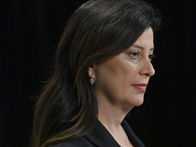 9/2/25. Consumer and Business Affairs Minister Andrea Michaels and Commissioner for Consumer Affairs Brett Humphrey re CBS' biggest illicit tobacco bust with $1 million worth of product seized at a single store. Minister Andrea MichaelsPicture: Keryn Stevens.