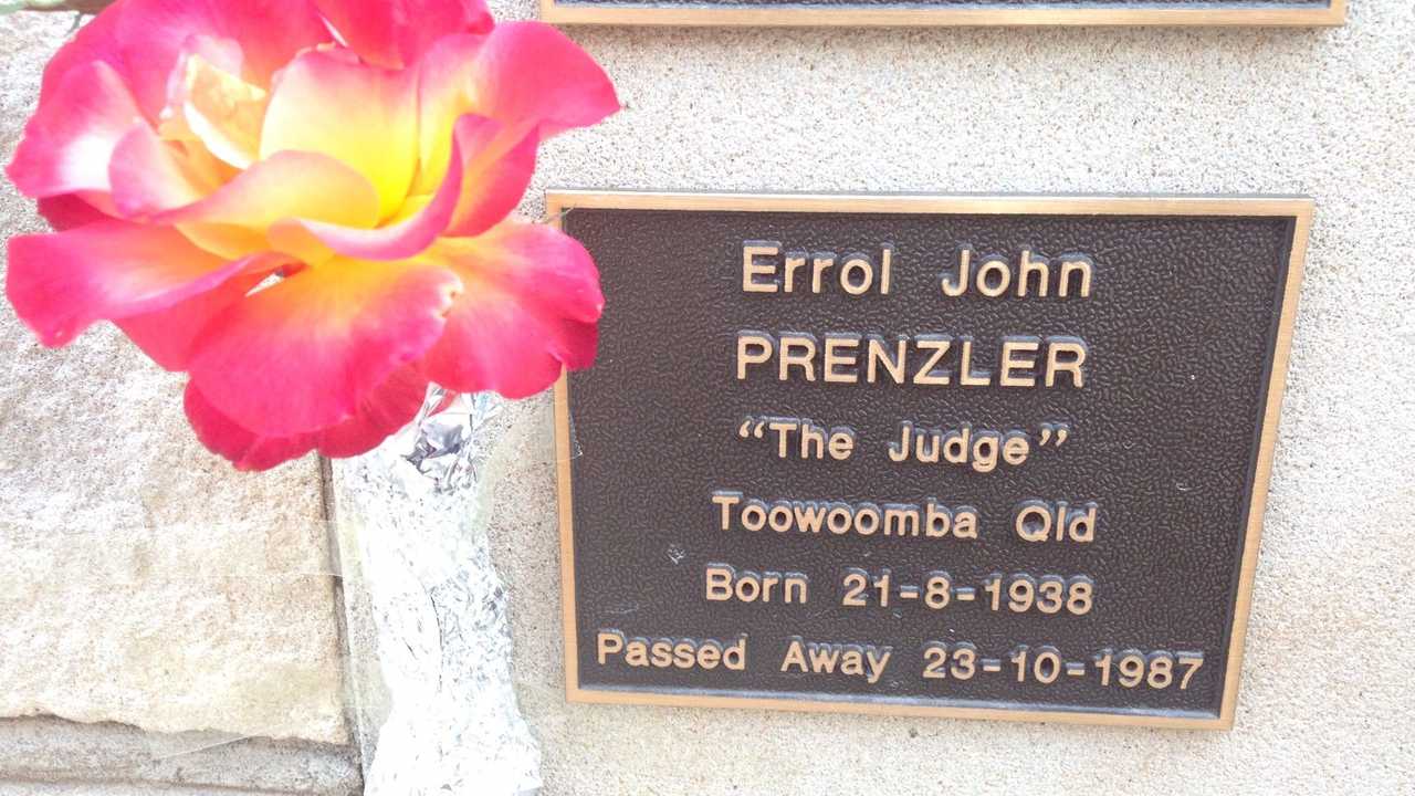 Errol Prenzler plaque on the Lights on the Hill memorial at Gatton. Picture: Contributed