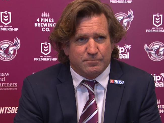 Manly coach Des Hasler once again shut down questions.