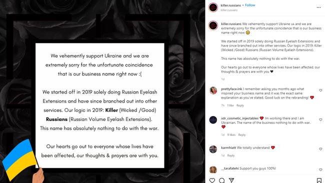 Killer Russians shared an explanation to their name on Instagram. Picture: Instagram