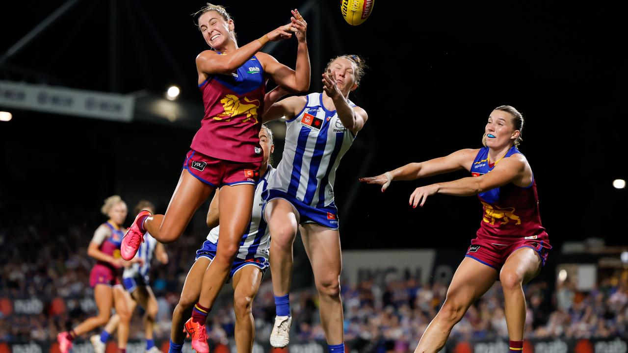 North Melbourne boss Jen Watt says the atmosphere of the AFLW’s first night grand final was ‘terrific’ as the Kangaroos romped to a 30-point victory on Saturday night. Picture: Dylan Burns / Getty Images